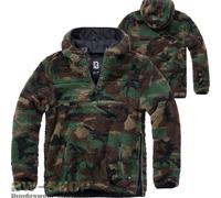 Brandit Veste Teddyfleece Worker Vert 4XL Homme