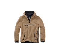 Brandit Veste en polaire ' Teddyfleece Worker' camel, Taille XXL