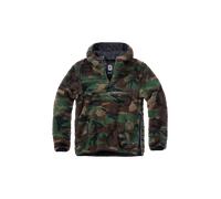 Brandit Veste polaire Teddyfleece Worker Woodland Marron/Noisette/Vert foncé/Noir Taille S