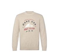 GANT Pull-over écru / bleu foncé / rouge / blanc, Taille XL