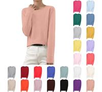 Pull Cachemire Femme 2026 Hiver Chic Chaud Pas Cher Rayé Ample Mode Pullover Col Rond Col V Oversize Hauts Manche Longue Pulls LéGer Elástique Top Tricoté Pull en Tricot Vetement Femme