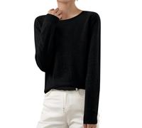 Pull Cachemire Femme Pull Moche Irlandais Ample Sweat Chaud Torsade Haut Cache Coeur Col Montant Doux Fin Sweater Thermique Long Brillant Fete Vetement 11#Noir 3XL
