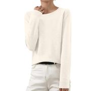 Pull Cachemire Femme sous Pull Femme Col V Brillant Fete Haut Long Stitch Automne Sweater Ample Col Montant Thermique Sweat Camionneur Laine Cache Coeur Vetement 15#Beige 3XL
