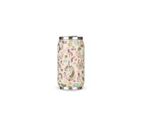 LES ARTISTES Paris A-4202, Canette isotherme, Thermos 280 ml, Gourde isotherme sans BPA, Réutilisable, Bec verseur rabattable avec paille, Acier Inoxydable, Design Unicorn Ivory
