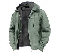 Pull Capuche en Coton Marron avec Impression numérique 3D Multicolore la frontière Entre l'europe et Les États Unis Veste Homme Bleu Capuche (Light Green, L)