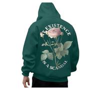 Pull Capuche Manches Longues pour Hommes, Loisirs, Impression numérique 3D, Haut Sweats Capuche Bronzés (Mint Green, S)