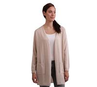 Pull Cardigan Long pour Femmes 100% Cachemire (Beige/Blé, XL)
