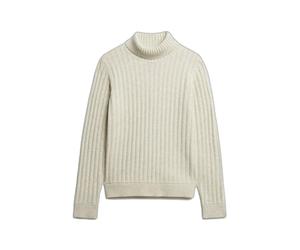 Pull cÃŽl roulÃ© Superdry Merchant Beige L