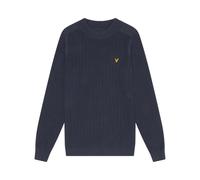 Pull cÃŽtelÃ© Ã col montant Lyle & Scott Bleu M