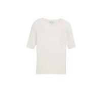 Pull cÃŽtelÃ© maille femme Tom Tailor Denim Blanc 2XL