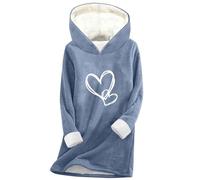 Pull Chaud Femme Capuche Rouge Taille des Loose Décolleté Rayure Cape Coco Fourrure Ecriture Mademoiselle Rayée Épaisse Coquelicot Couverture Meilleur Teufeur Brode