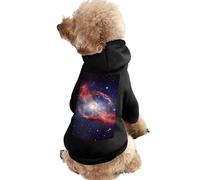 Pull chaud pour chien et chat, manteau d'hiver pour chien et chat de petite et moyenne taille avec capuche - Vêtements doux pour animaux de compagnie, tailles TP-2XL - Univers par temps froid, veste