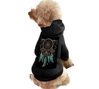 Pull chaud pour chien et chat, manteau d'hiver pour chien et chat de petite et moyenne taille - Vêtements doux pour animaux de compagnie - Taille TP-2XL - Attrape-rêves foncé - Pour chiens et chats de