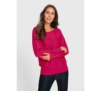 Pull chauve-souris tricoté en parallèle - Ashley Brooke - fuchsia FUCHSIA 42
