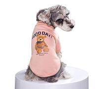 Pull Chien Automne et Hiver Chaud Mignon Ours Mince Chien Chat vêtements for Animaux de Compagnie Base Chemise Chiot for Petits Chiens(Pink,XS)