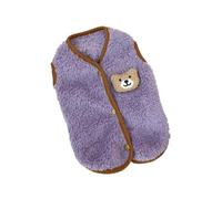 Pull Chien Gilet for Animaux de Compagnie Cardigan Hiver Chaud vêtements for Chiens Chiot Veste Respirante for Petit Chien Manteau Costume(Style B (Purple),M)