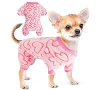 Pull Chien Petite Taille Manteau Chien Polaire Rose Pull pour Chiens Pulls Chat Chaud Vetement Chiot Doux Pyjama Chiens Animal de Compagnie Pyjama pour Chihuahua Usage Postopératoire/3XS