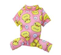 Pull Chien Pyjamas for Animaux de Compagnie, vêtements d'été Respirants et résistants à l'usure for Chiens, Body for la Maison(Pink,XL)