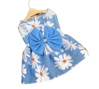 Pull Chien Robes de Chien for Femelle Compagnie Chiot Jupe Princesse Florale été Petits Chiens vêtements Costume fête Mariage for Animaux for(Blue,M)