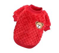 Pull Chien Vêtements d'hiver Chauds for Chiens, vêtements Doux et for Animaux de Compagnie, for Petits Moyens, Manteau Costume(Red,XS)