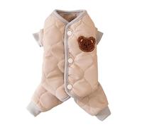 Pull Chien Vêtements for Chiens, Gilet for Animaux de Compagnie, Costume d'hiver, Manteau for Chien, Sweat-Shirt Chaud(Brown,XS)