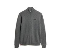 Superdry Essential Embroidered Half Zip Sweater Gris XL Homme