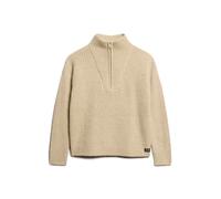 Pull col camionneur femme Superdry Essential Marron XL