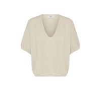 Pull col en V femme b.young BYMobbe Beige XL