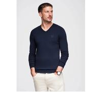 Pull Col en V - Ombre - Pour Homme - Bleu marine S