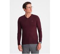 Pull Col en V - Ombre - Pour Homme - Bordeaux M