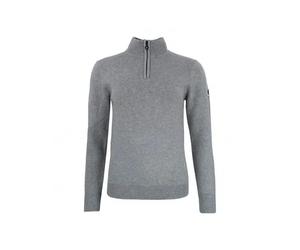 Pull Col montÃ© demi-zip femme Peak Mountain Acharlito Gris XL