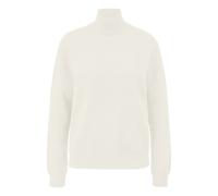 Pull col montant en mÃ©lange de viscose femme QS Blanc XS