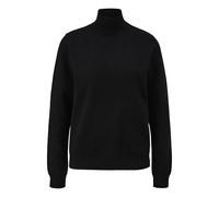 Pull col montant en mÃ©lange de viscose femme QS Noir S