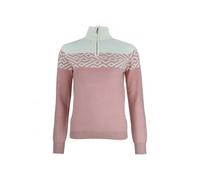Pull Col monté demi-zip femme Peak Mountain Akar Rose L