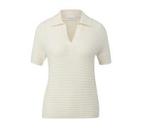 Pull col polo à rayures femme COMMA Beige 48