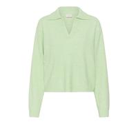 Pull col polo femme KAFFE Kajolanda Vert XL