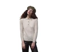 Pull col polo femme Rita Row Dizz Beige M