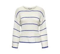 ONLY Pull-over 'ONLGeena' bleu / blanc cassé, Taille S