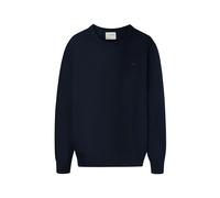 Pull col rond classique avec broderie raquette Silbon Bleu 3XL