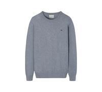 Pull col rond classique avec broderie raquette Silbon Gris 3XL