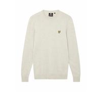Pull col rond coton merino Lyle & Scott - light grey marl - XS XS
