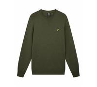 Pull col rond coton merino Lyle & Scott - olive - XL M
