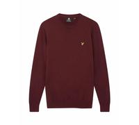 Pull col rond coton merino Lyle & Scott Rouge L