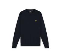Lyle & Scott - Pull ras du cou en coton mérinos - Homme - Pulls - Bleu - Taille: S