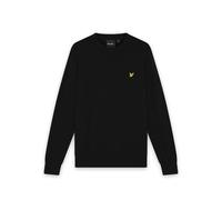 Lyle & Scott - Pull Ras du Cou en Coton Mérinos - Homme - Pulls - Noir - Taille: S