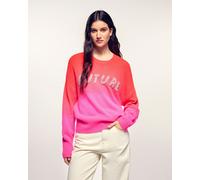 Pull Col Rond Dip Dye À Broderies En Perles "Future"