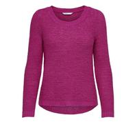 Pull col rond droit Only rose - ONLY LICENCE - Femme - Framboise