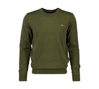 Pull col rond en coton Gant Classic Vert S