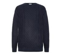 Pull col rond en coton KnowledgeCotton Apparel - GOTS/Vegan Bleu M