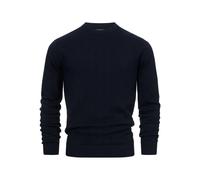Pull col rond en cotton Kronstadt carlo Bleu M